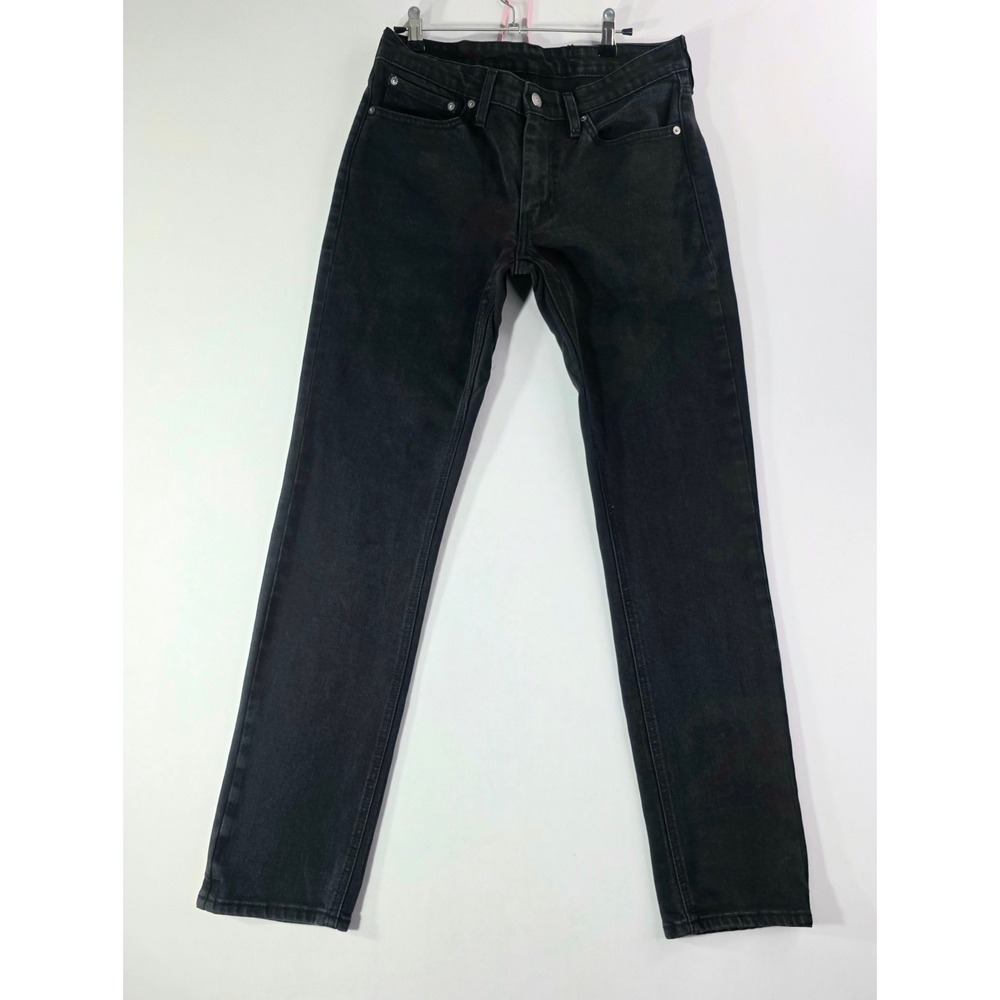 Levis 511 Slim Fit Jeans Mens 32x31 Charcoal Black Stretch Denim